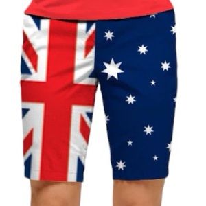 💐LOUDMOUTH Fairway True Blue Women’s Bermuda Short size 0